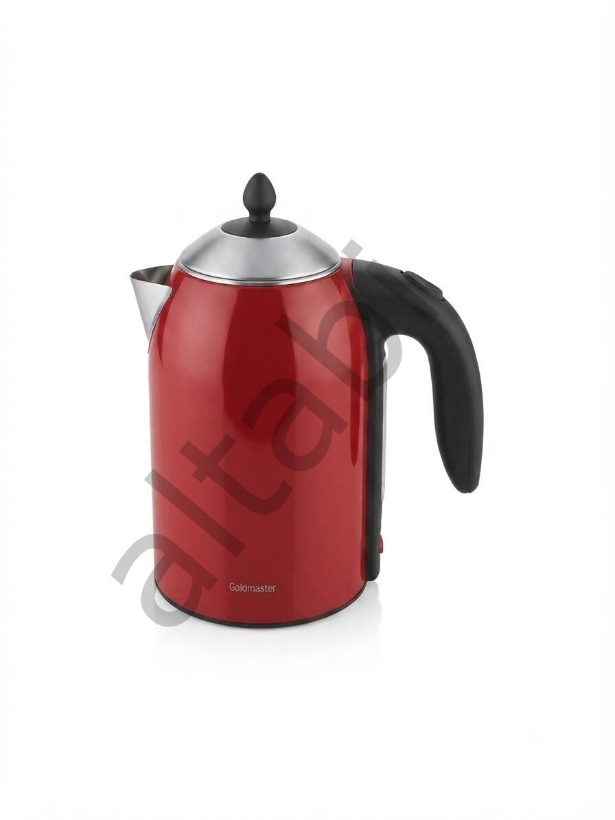 Altabi Çelik Su Isıtıcı Kettle Kırmızı Gold Mas ter Begonvil