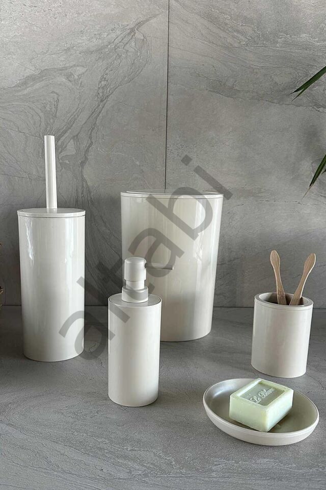 Flores 5li Banyo Seti Bej Renk