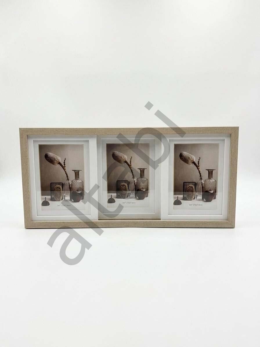 Kızaklı Fotoğraf Çerçevesi 3'lü (10x15 cm) – Masa Üstü Kullanım