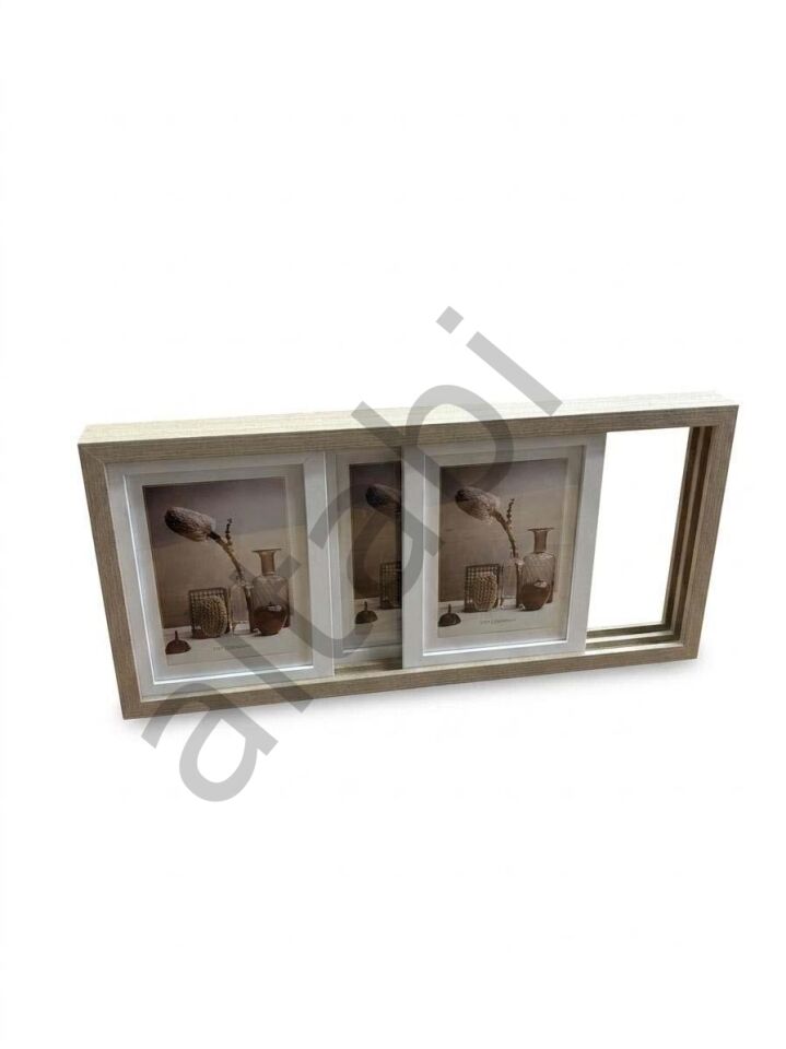 Kızaklı Fotoğraf Çerçevesi 3'lü (10x15 cm) – Masa Üstü Kullanım
