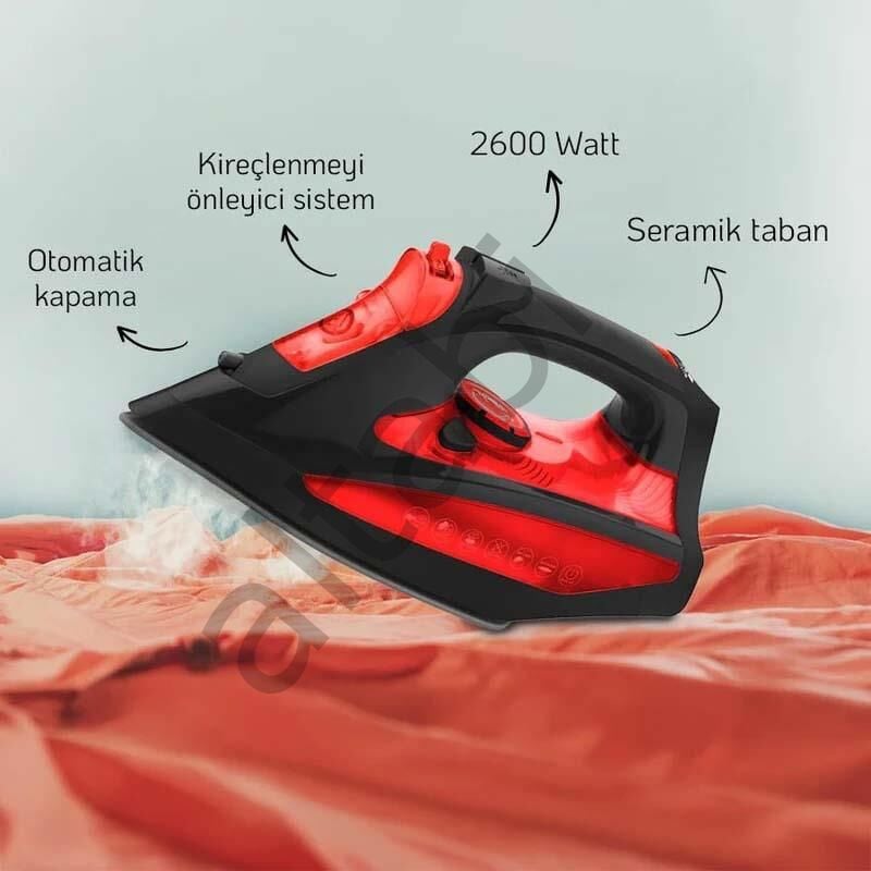 Osborn Otomatik Kapanmalı Buharlı Ütü 2600 W K in g