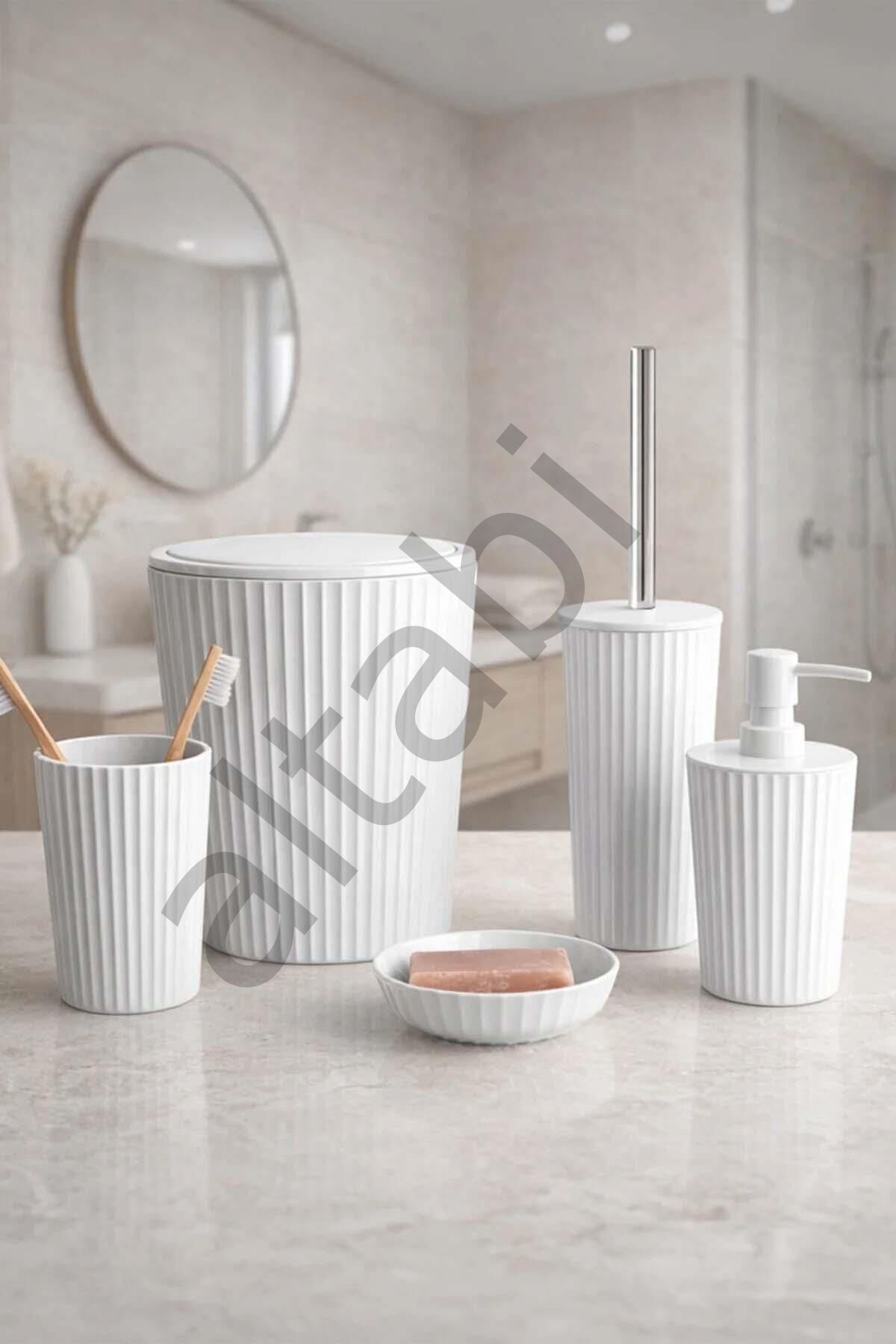Ridge 5li Banyo Seti Beyaz Renk