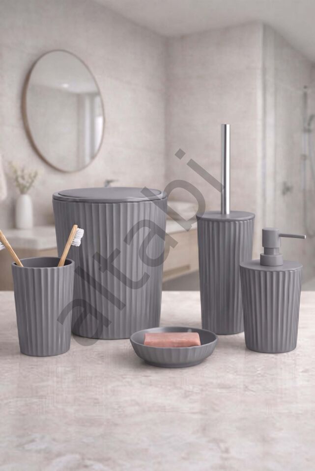 Ridge 5li Banyo Seti Gri Renk