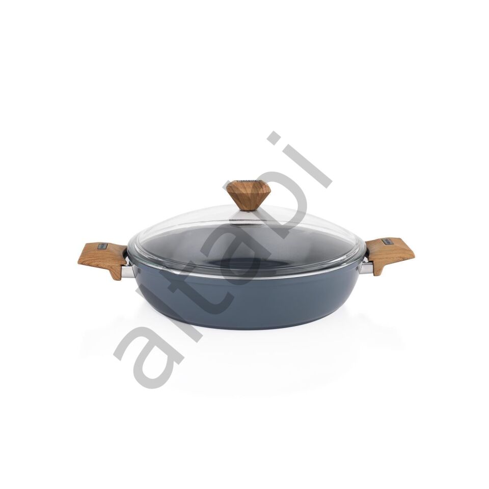 Schafer Seramik Karnıyarık Tencere 24 CM Yanmaz Yapışmaz Yüzey