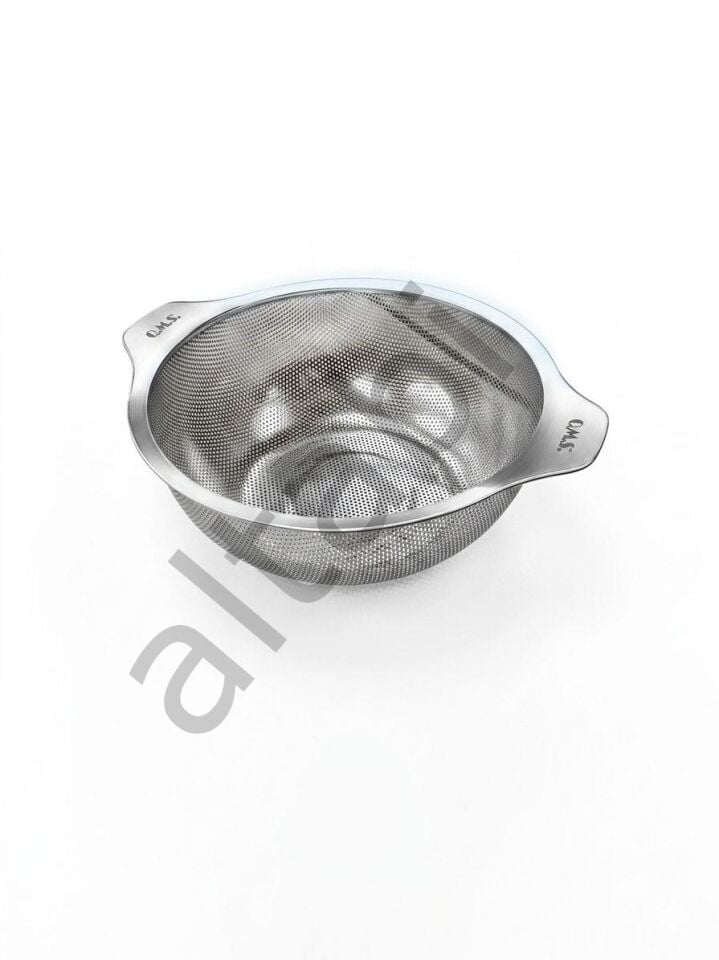 Çelik Süzgeç Kulplu Paslanmaz Makarna Süzgeci 18 CM