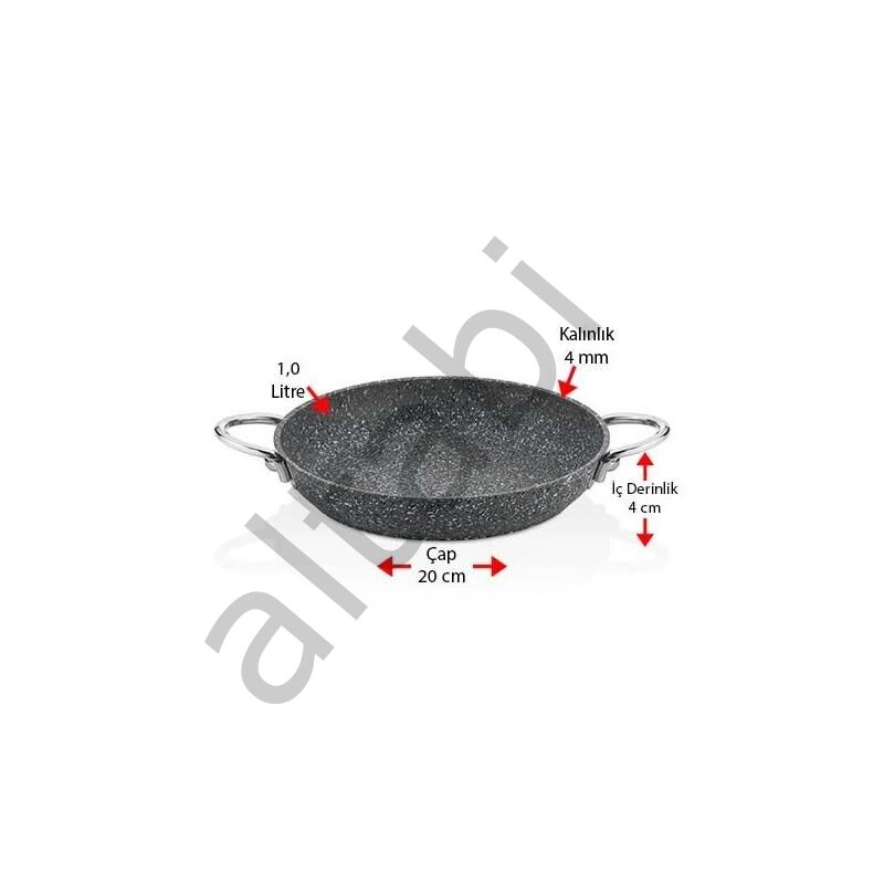 Granit Sahan 20 CM İndüksiyon Tabanlı