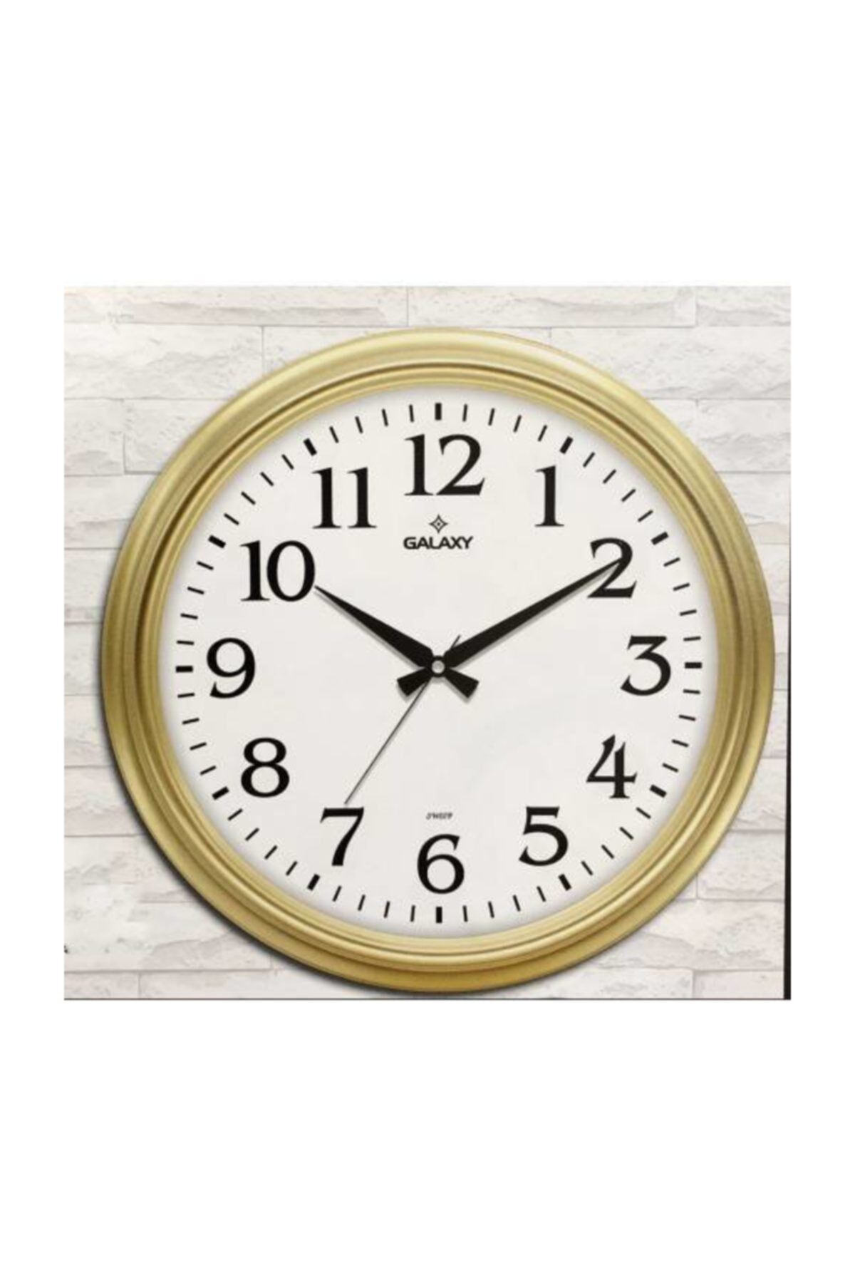 Dekoratif Duvar Saati Gold 46 CM
