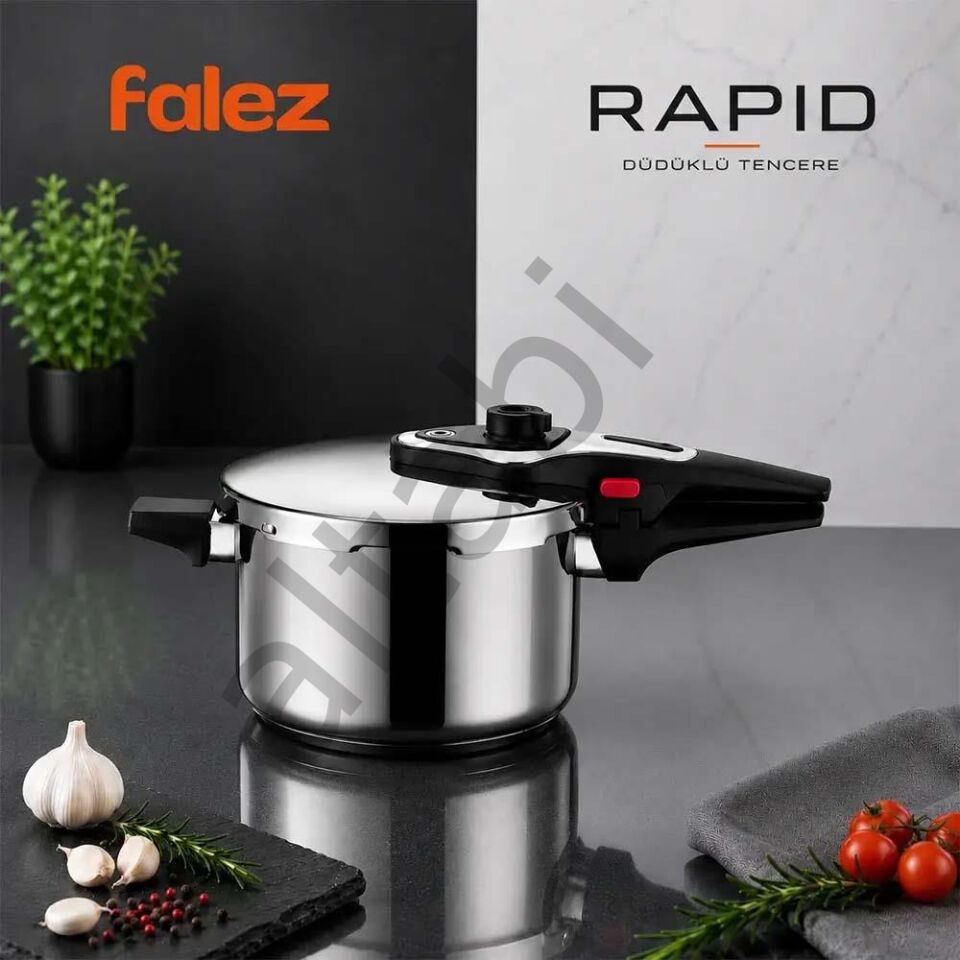 Falez Rapid Düdüklü Tencere Seti 6 Litre İndüksiyon Tabanlı