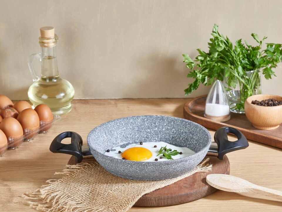 Falez 26 CM Granit Tava ve 24 CM Granit Sahan Seti