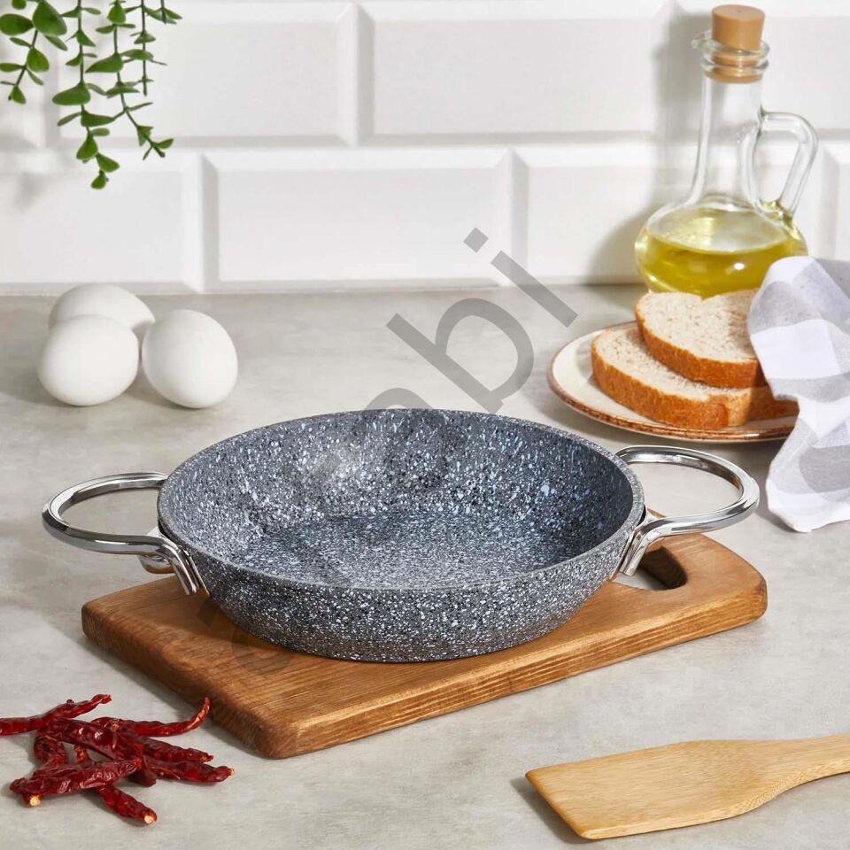 Granit Sahan 20 CM İndüksiyon Tabanlı Cam Kapaklı
