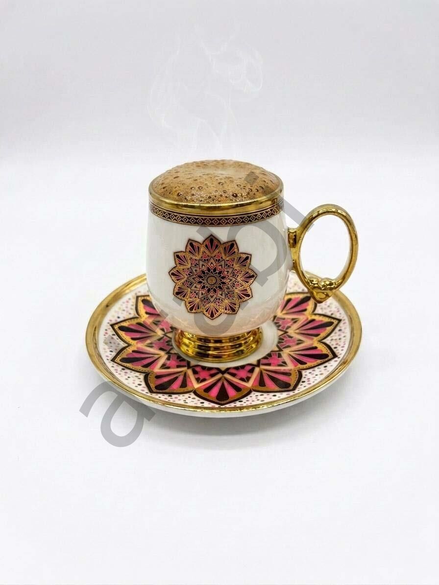 Porselen Kahve Takımı 6 Kişilik | Özel Tasarım | 100 ml