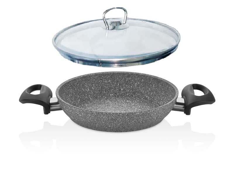 Falez Granit Sahan 22 CM Sahan Cam Kapaklı