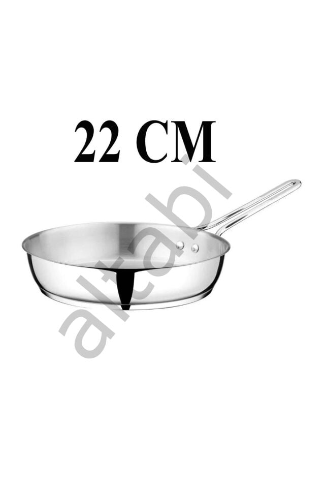 Cam Kapaklı Çelik Tava 22 Paslanmaz Çelik