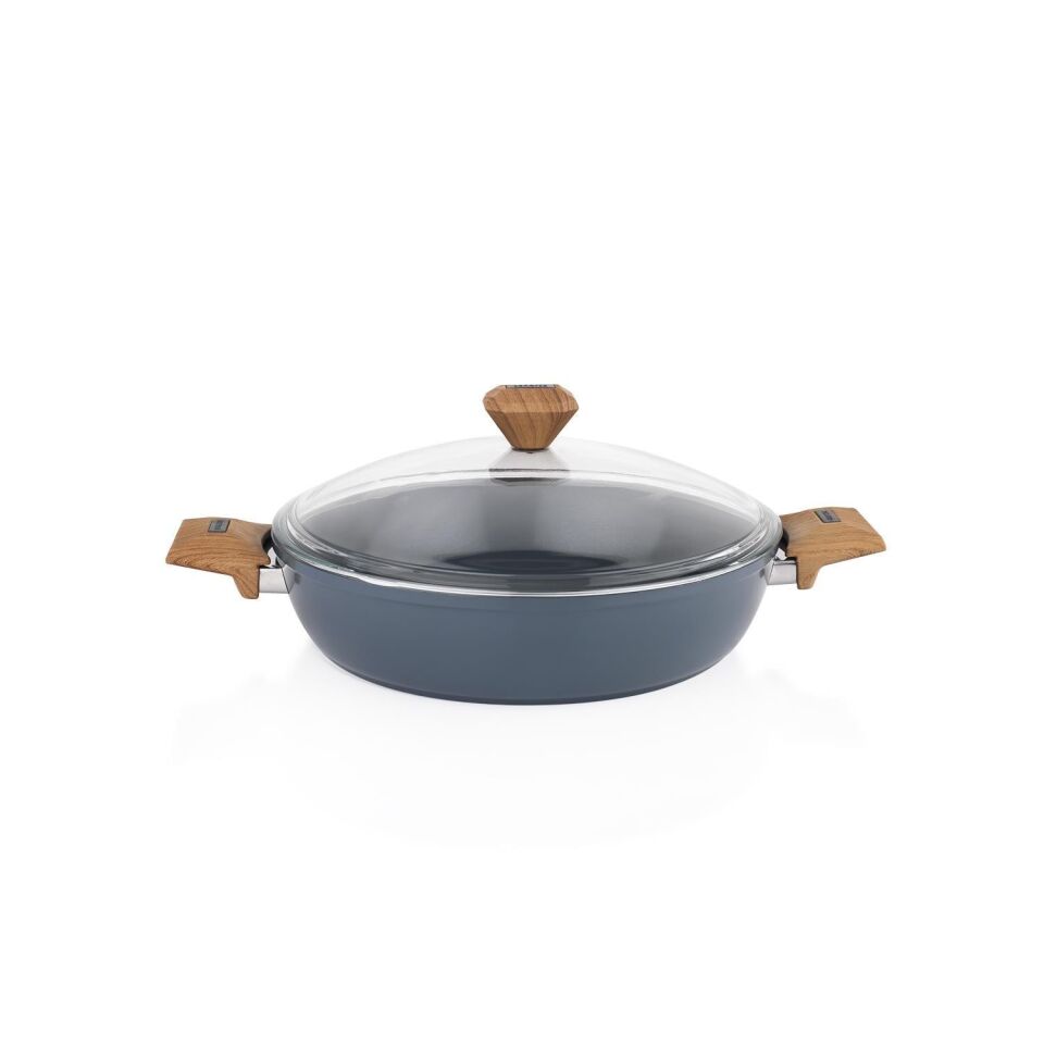 Schafer Seramik Karnıyarık Tencere 30 CM Yanmaz Yapışmaz Yüzey