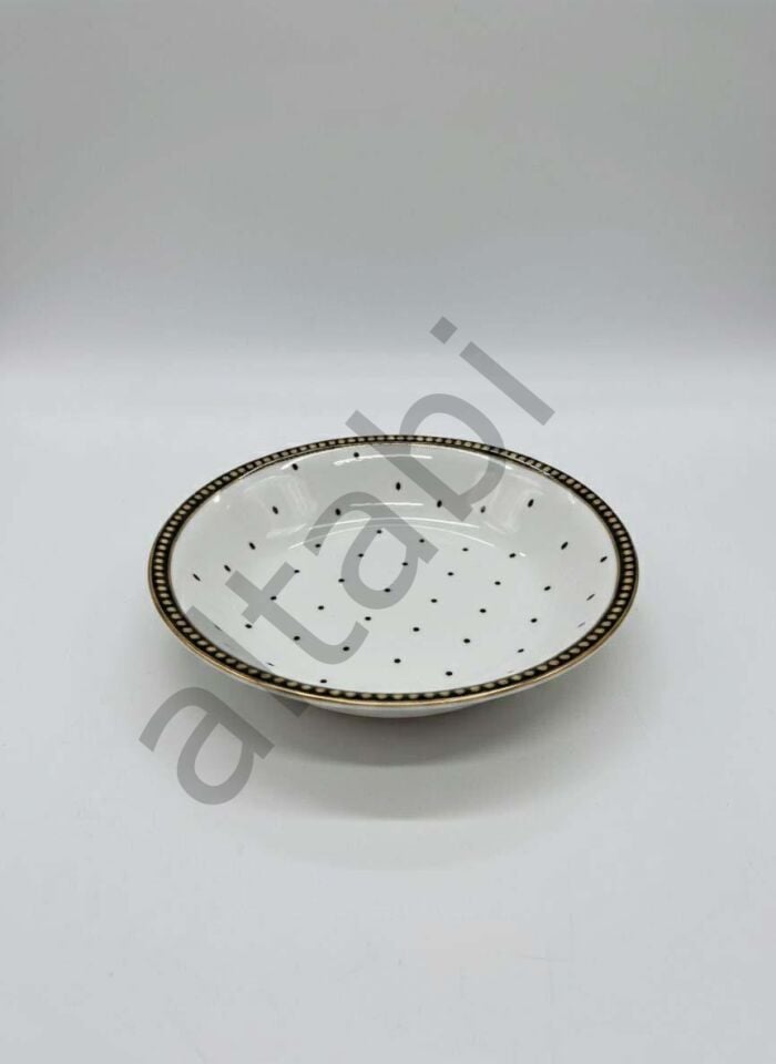 Seramik Yemek Tabağı Dijital Baskılı Desen 6’lı Set 19 cm Şık Dekoratif