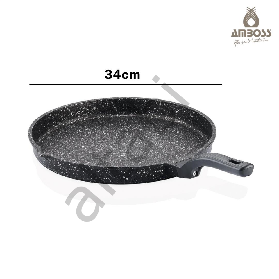 Döküm Granit Kapaklı Börek ve Balık Tavası 34 CM