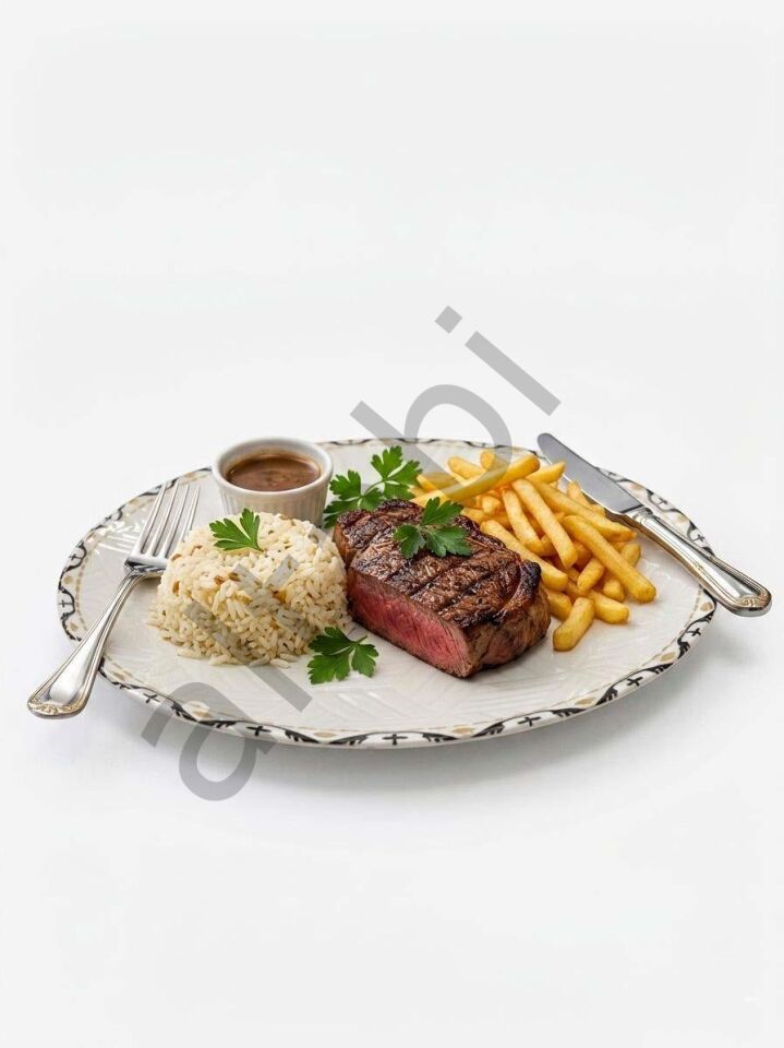 Seramik Servis Tabağı Dijital Baskılı Desen 6’lı Set 26 cm Şık Dekoratif