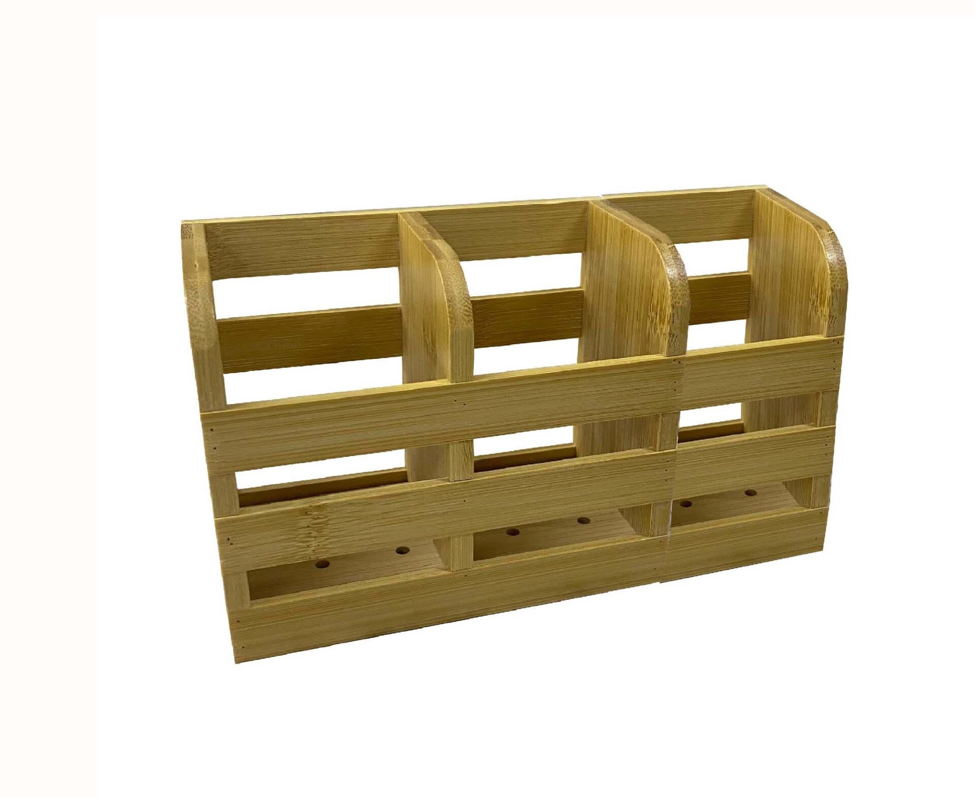 Bambu Kaşıklık 3 Bölmeli Organizer