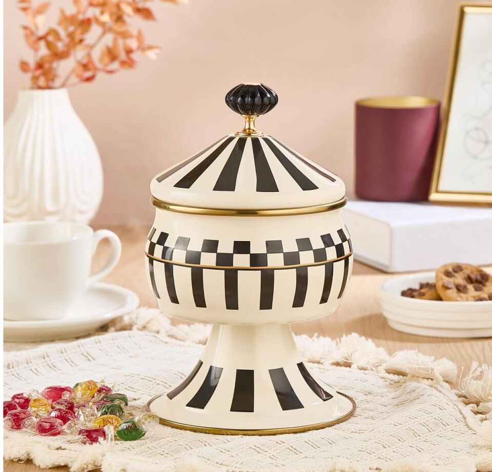 Prime Cream Ayaklı Şekerlik Emaye