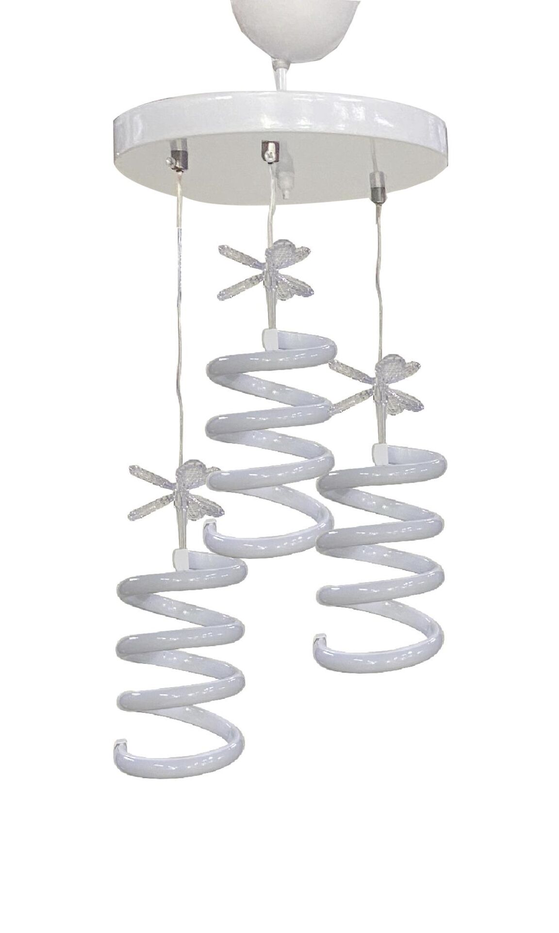 Rüzgar Led Avize 3lü Sarkıt Model Avize Beyaz