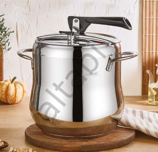 Klasik Düdüklü Tencere - 5 Litre Güveç Model (Paslanmaz Çelik)