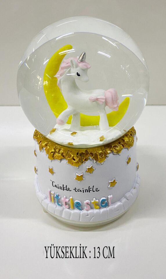 Dekoratif Kar Küresi Müzik Kutusu 13 CM