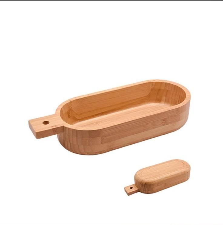 Bambu Sunum Kasesi Derin Kase Salata Meyve Çerez Kasesi