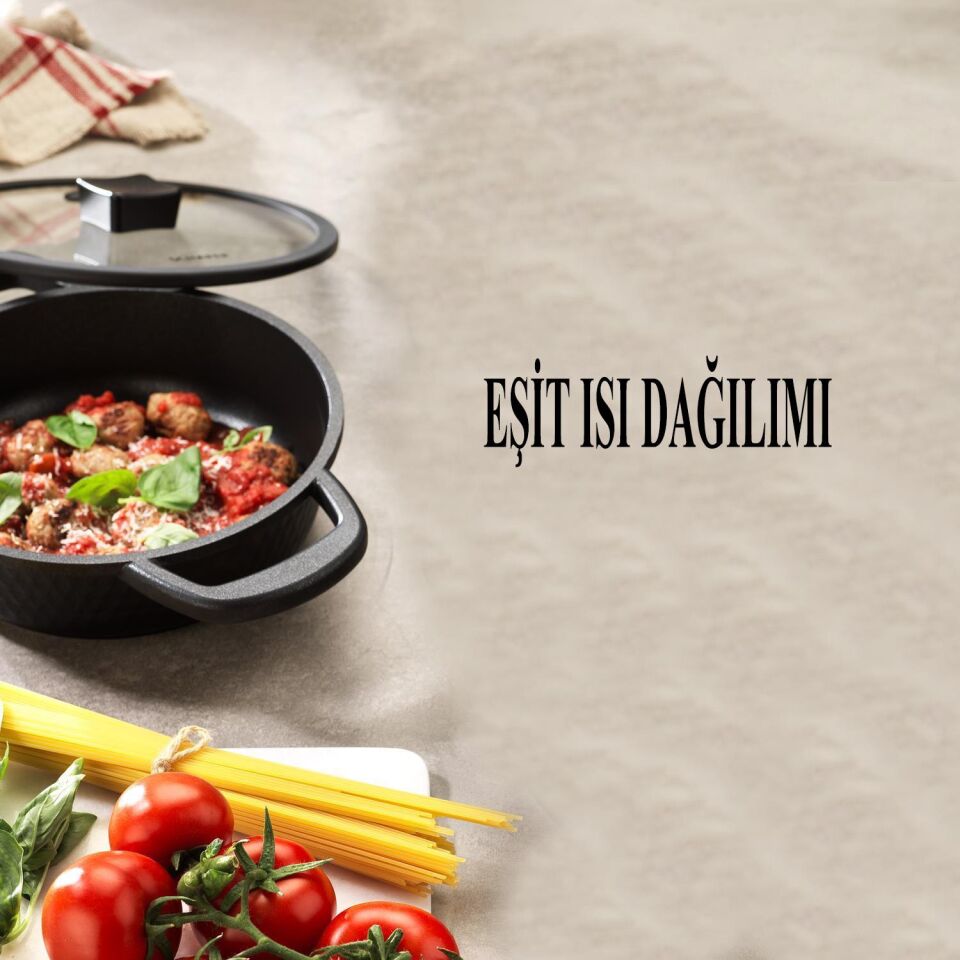 Schafer Hektor Döküm Kısa Tencere 22 CM