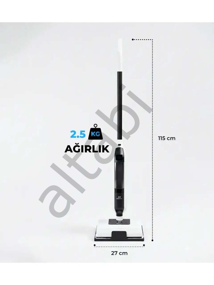 Buharlı Mop 1250 W Halı ve Sert Zemin Temizleyici Pi ran Tec h