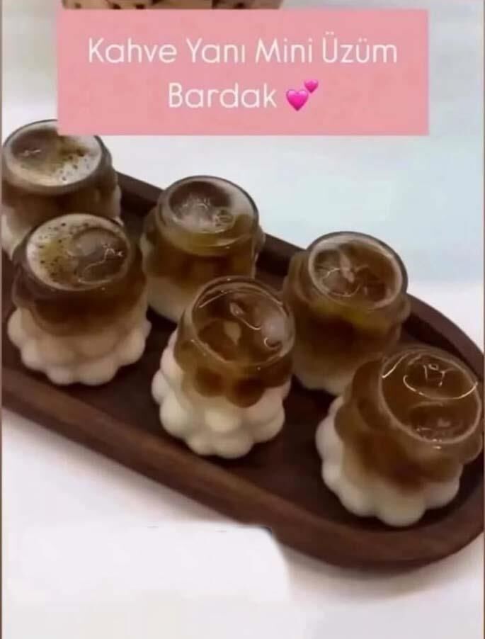 Üzüm Model Kahve Yanı Bardağı 12 Adet 60 CC