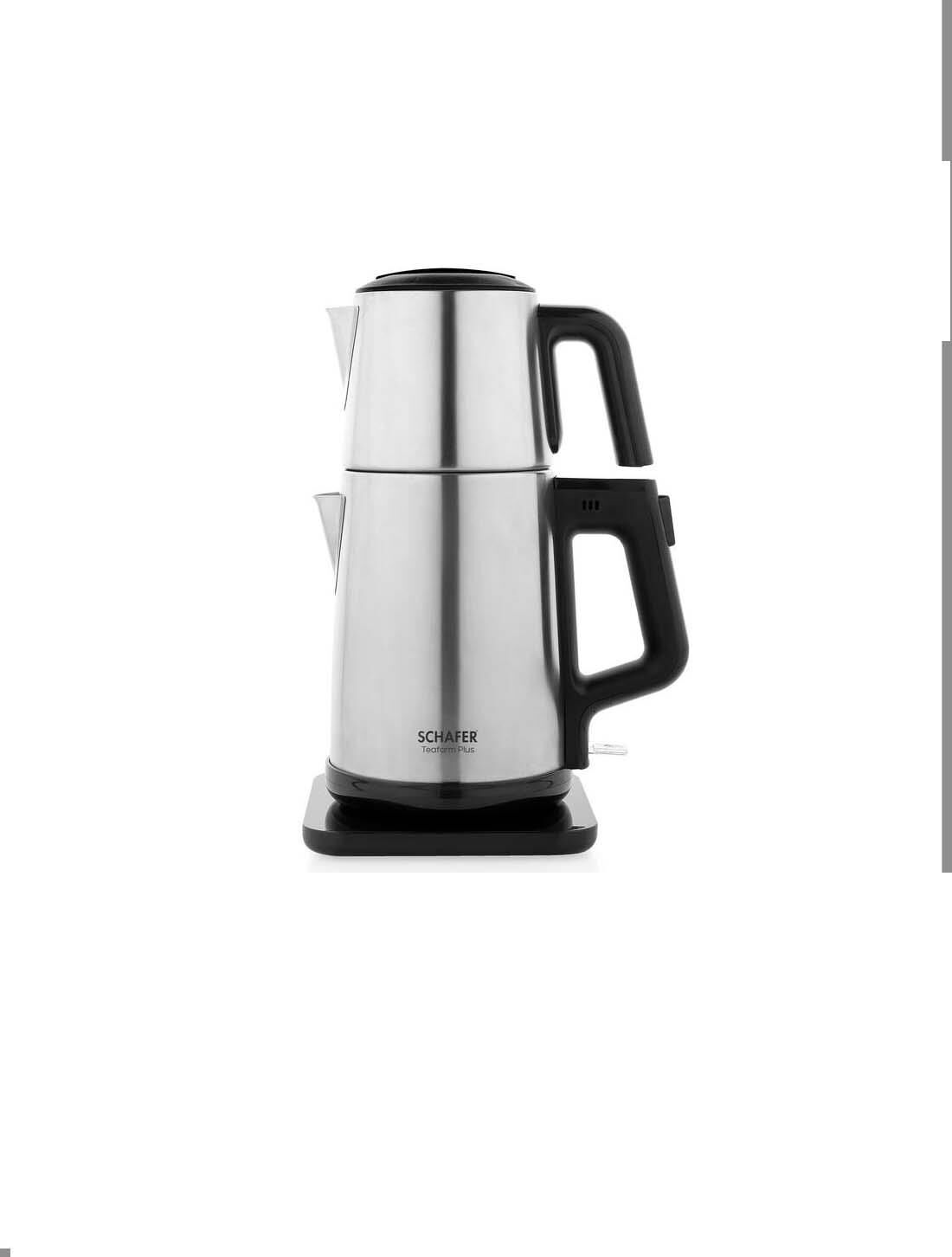 Schafer Teaform Plus Elektrikli Çelik Çay Makinesi Gri