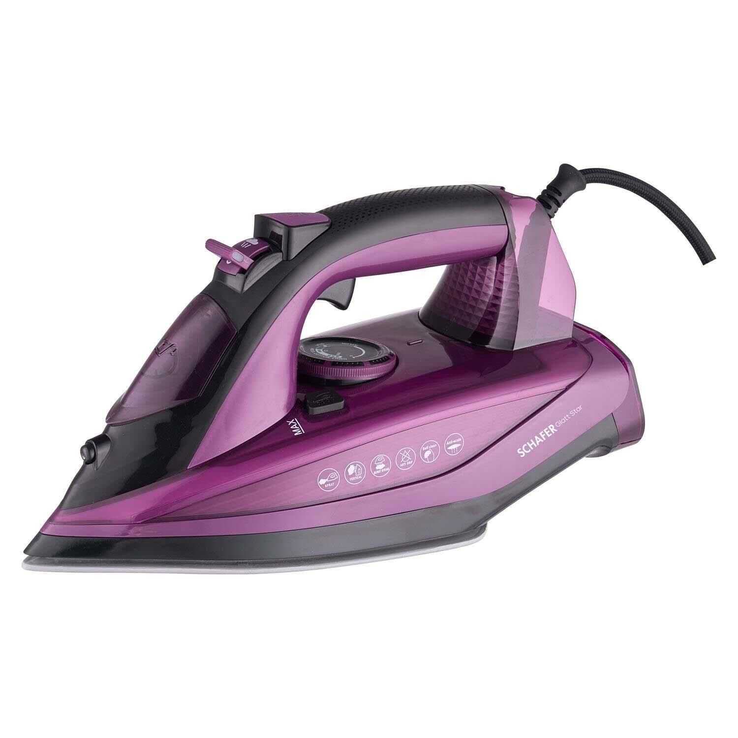 Schafer Glatt Star Buharlı Ütü 2800 W Mor