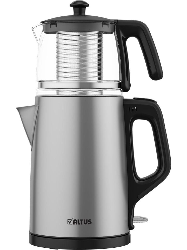 Altabi Çay Makinesi İnox Gövde Cam Demlik Al Tus Çaycı