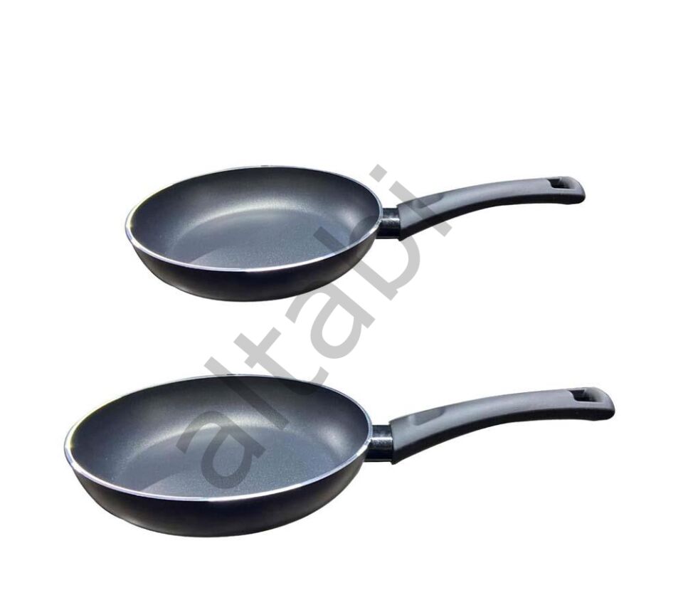 Mehtap Teflon Tava 2li Set İndüksiyon Tabanlı Lacivert Renk 24+28 CM
