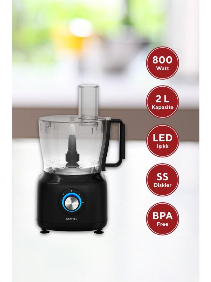 Çok Fonksiyonlu Mutfak Robotu 800 W 12 in 1 Ku mt el