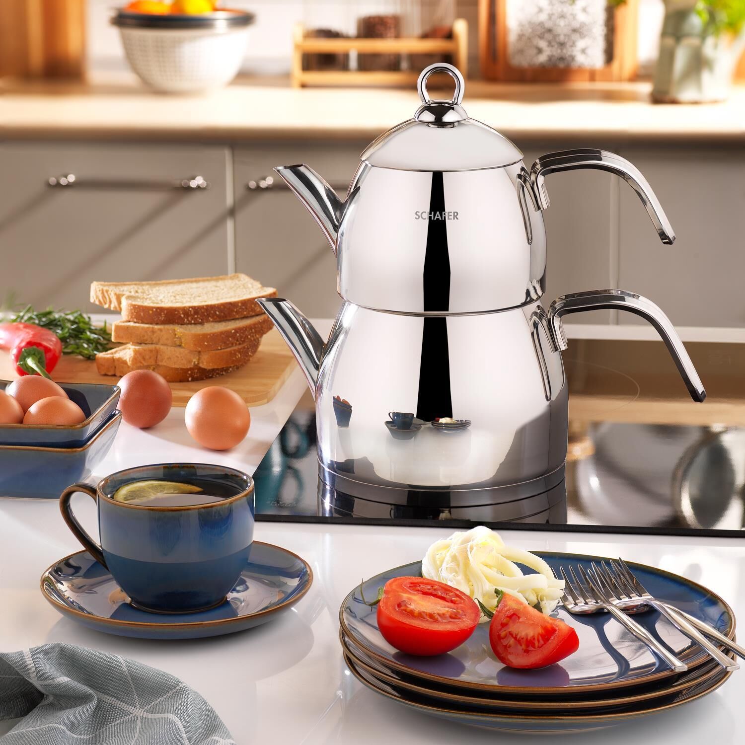 Schafer Brilla Çaydanlık Takımı Aile Boyu Çaydanlık Takımı