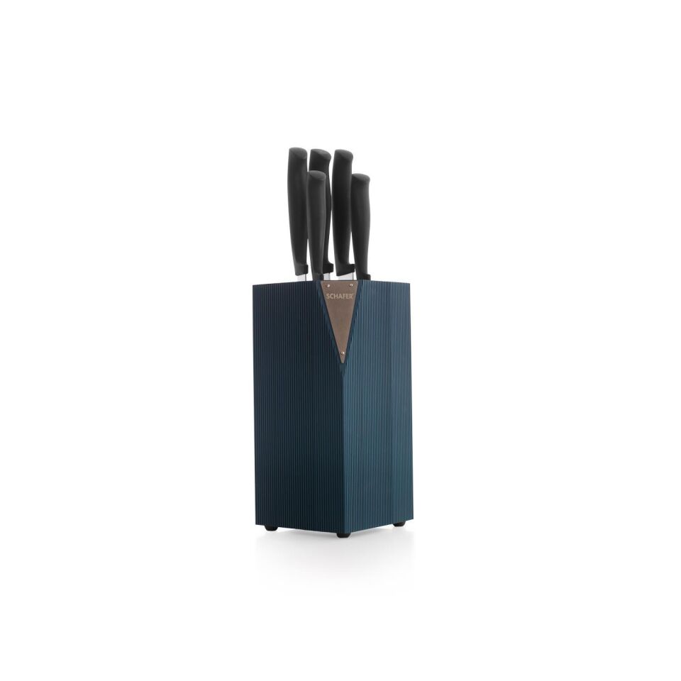 Schafer Solide Standlı 6 Parça Bıçak Seti Yeşil