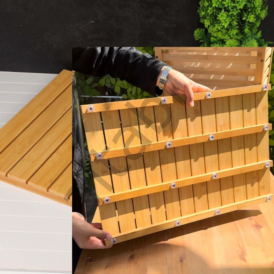 Bambu Büyük Boy Banyo Matı Banyo Paspası 40x60