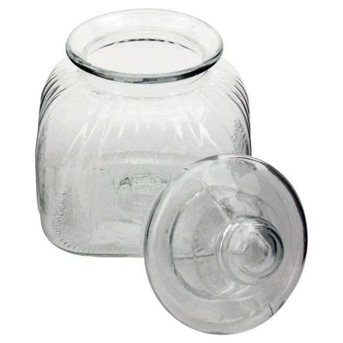 Cam Bakliyat Kavanozu Vakumlu Cam Kapaklı 4 LİTRE