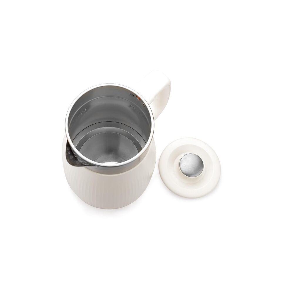 Schafer Carina Paslanmaz Çelik El Yakmayan Gövdeli Su Isıtıcı Kettle Krem Renk