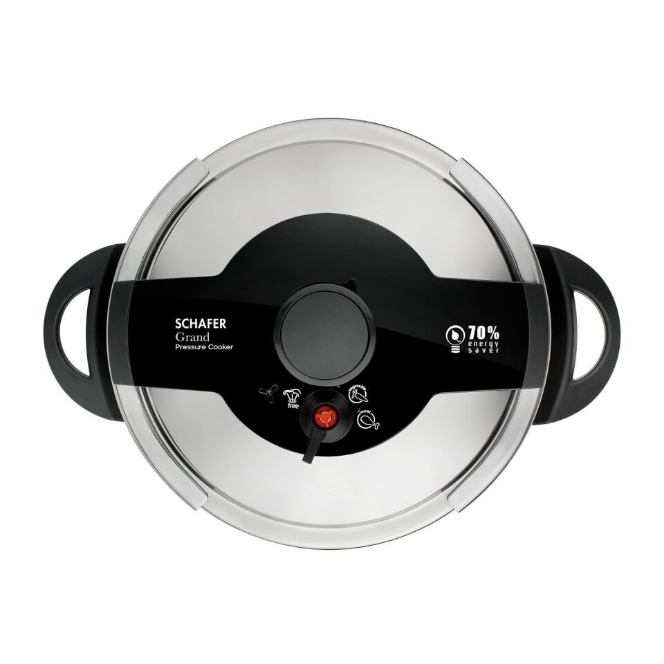 Schafer Grand Düdüklü Tencere 12 L Siyah