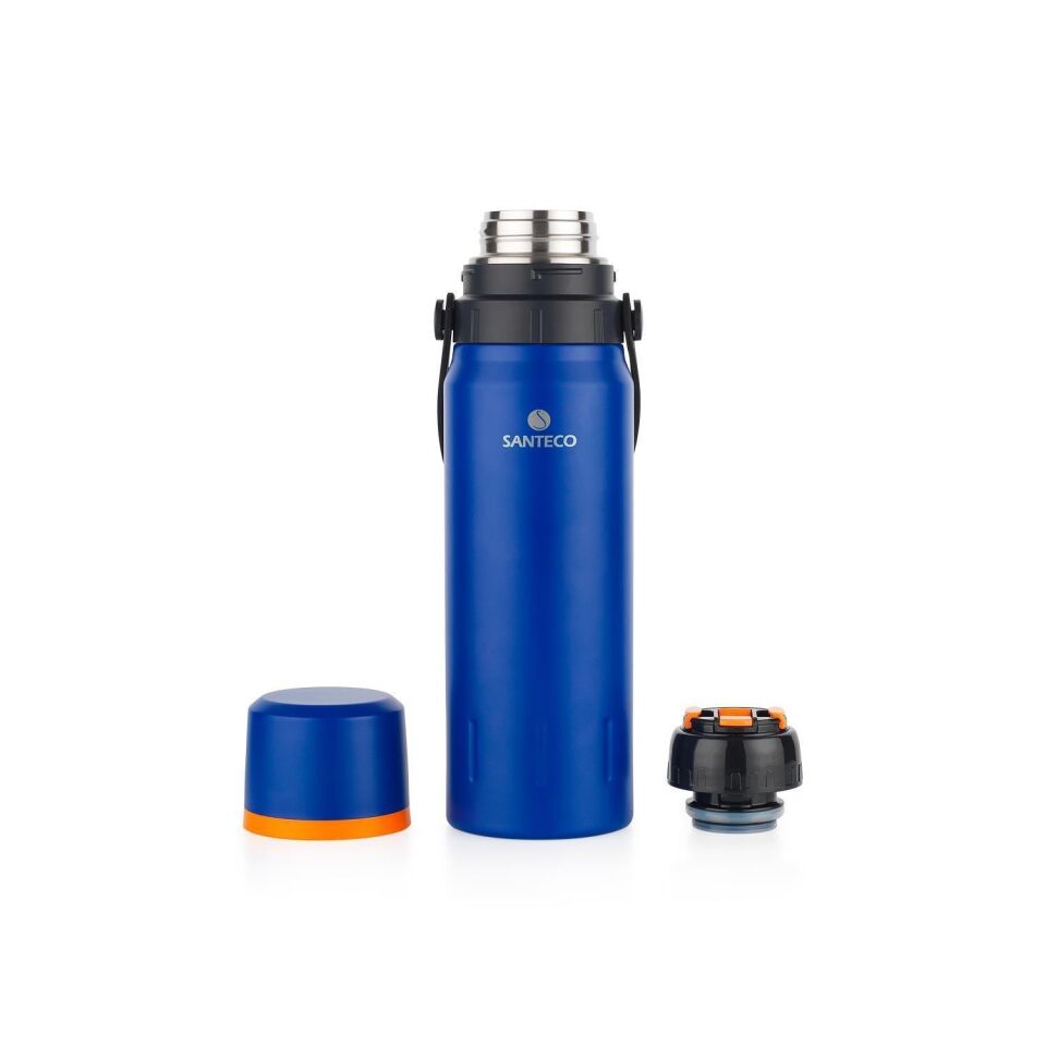 Çelik Termos 1200 ML Mavi ve Kamp Sehpası