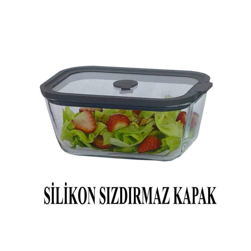 Sızdırmaz Cam Kapaklı Saklama Kabı 800 ML – 2’li Set