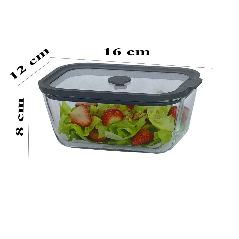 Sızdırmaz Cam Kapaklı Saklama Kabı 800 ML – 2’li Set