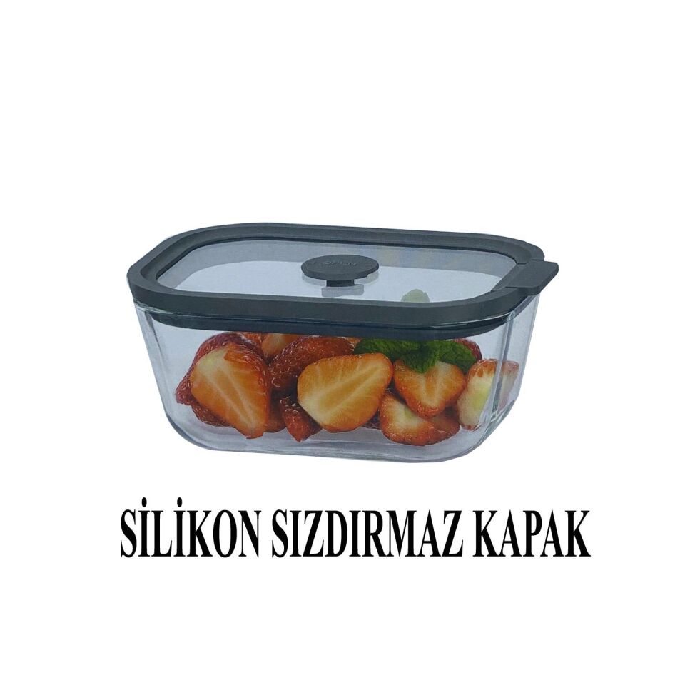 Sızdırmaz Cam Kapaklı Saklama Kabı 470 ML – 4’lü Set