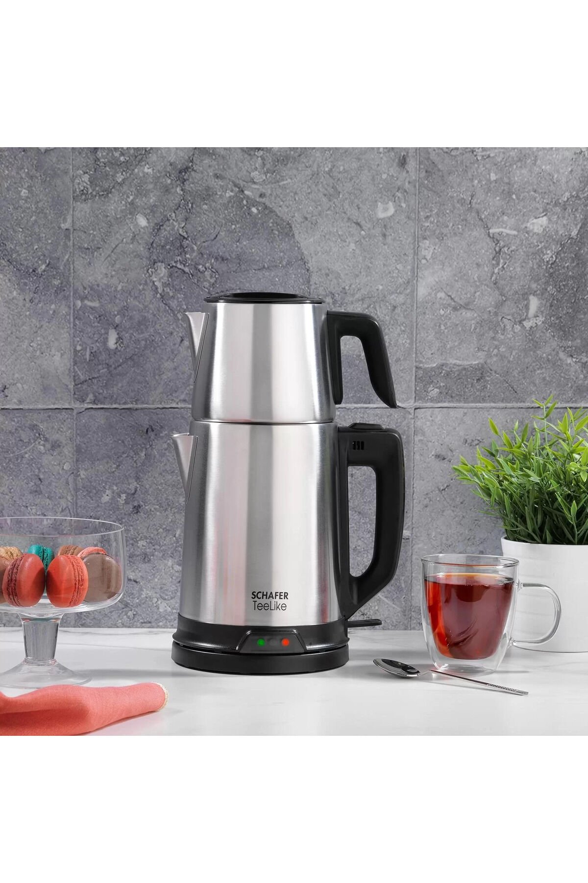 Schafer Teelike 1800 w Paslanmaz Çelik Çay Makinesi