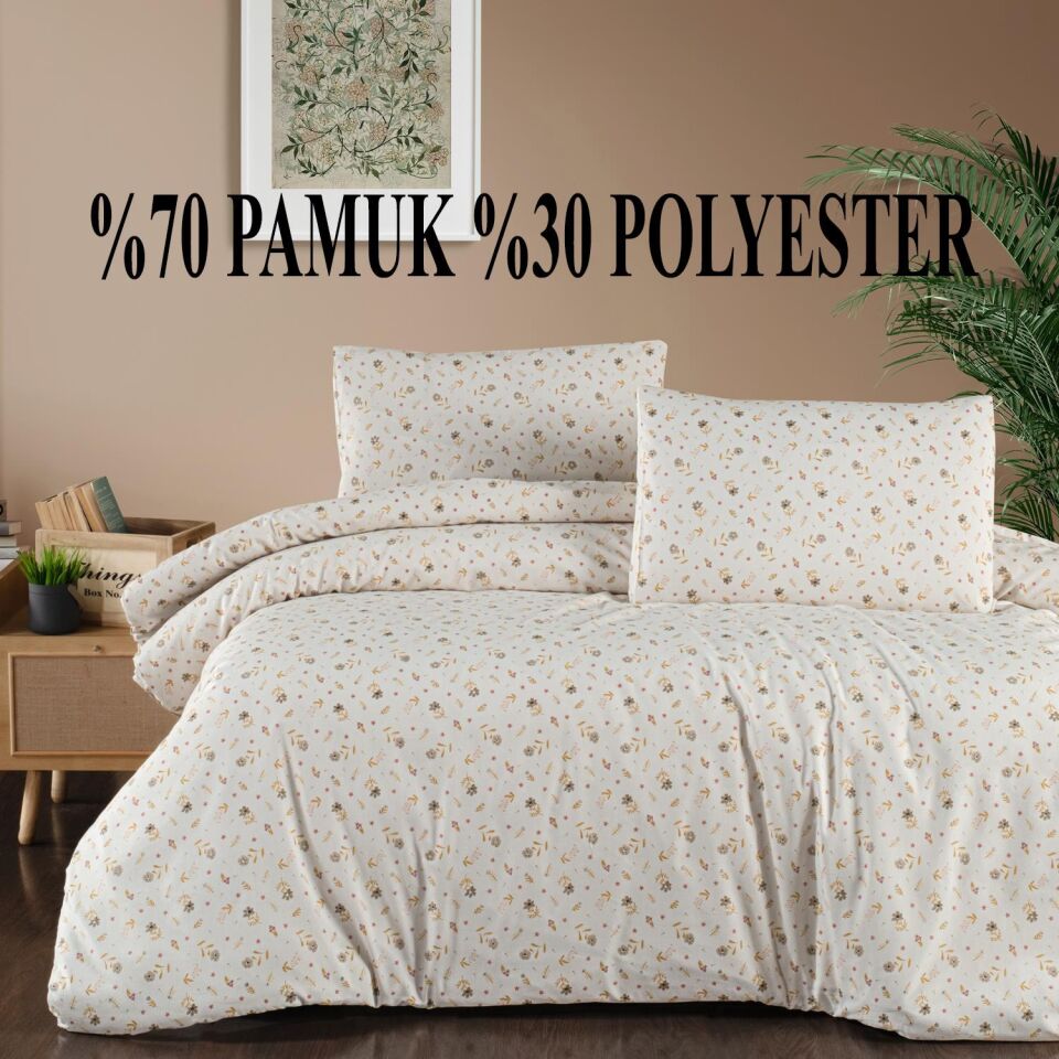 Schafer Elvira Çift Kişilik Nevresim Takımı – 200x220 cm Nevresim, 240x260 cm Çarşaf, 2 Yastık Kılıfı