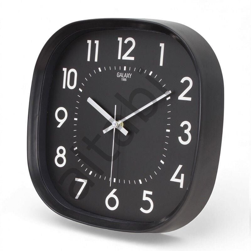 Dekoratif Duvar Saati – Kare Çerçeveli & Sessiz Akar Mekanizma (31 cm)