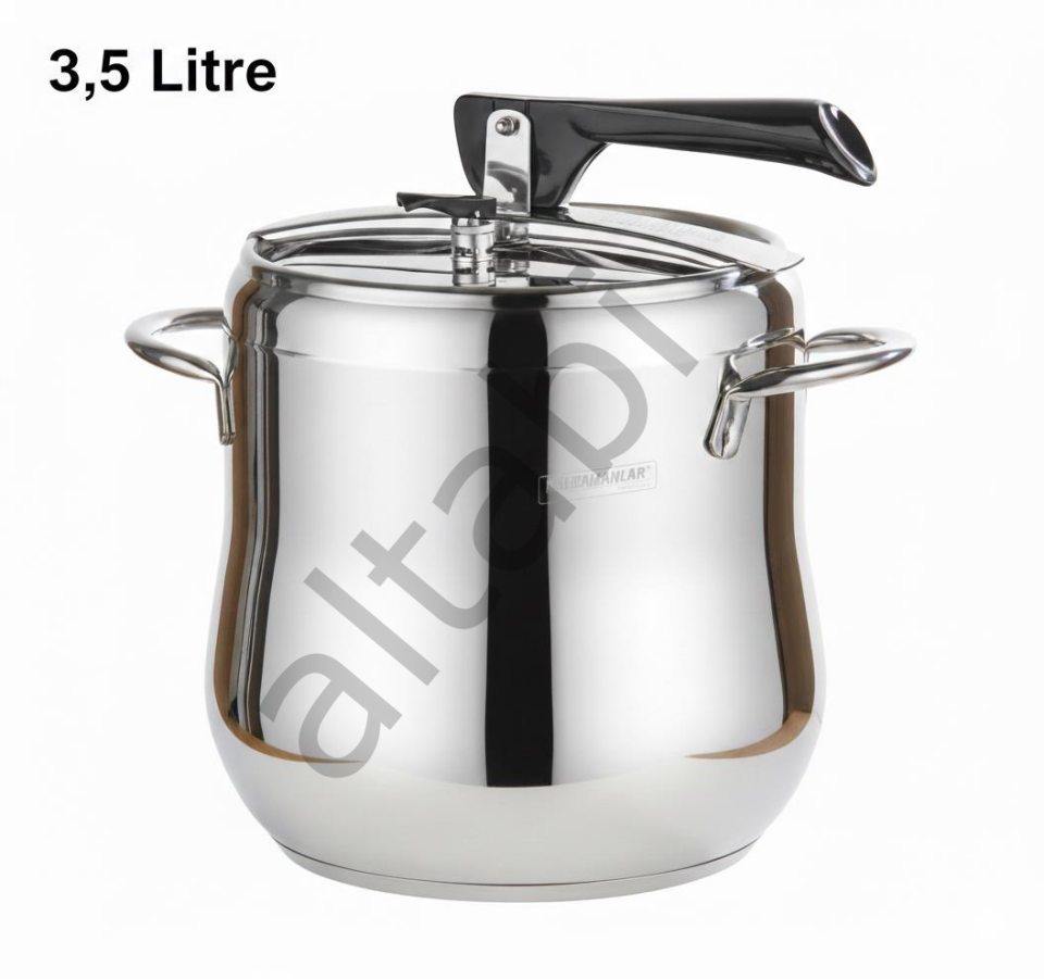 Klasik Düdüklü Tencere - 3.5 Litre Güveç Model (Paslanmaz Çelik)