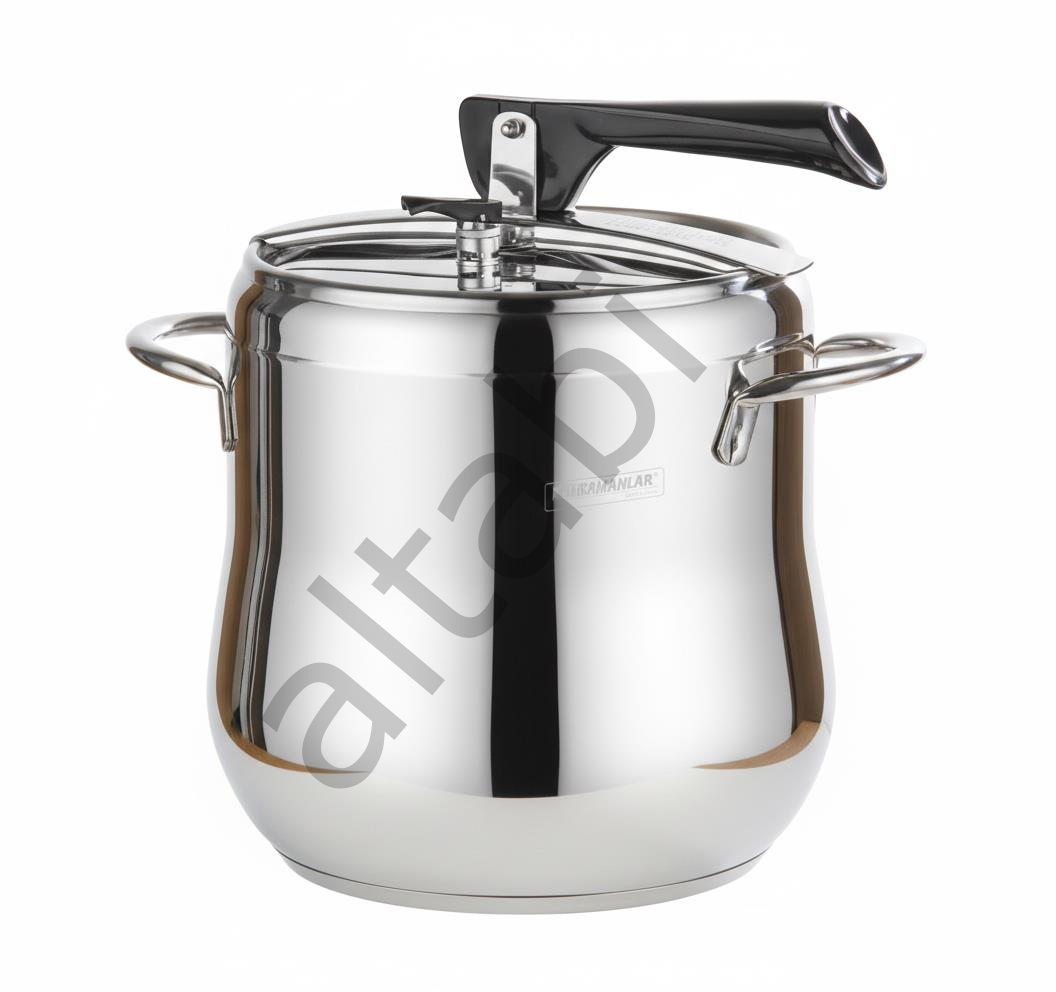 Klasik Düdüklü Tencere - 7 Litre Güveç Model (Paslanmaz Çelik)